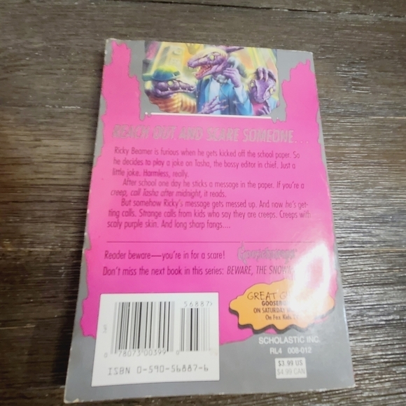 Vintage 90s Goosebumps #50 Calling All Creeps 1st Edition R.L. Stine - Picture 2 of 11